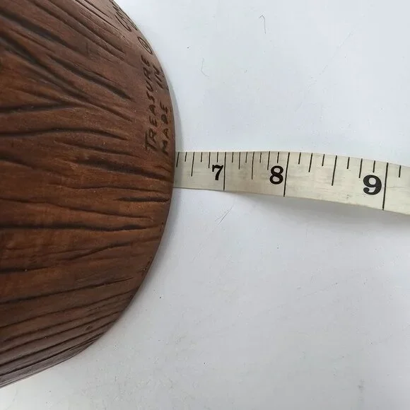 Vintage Treasure Craft US Canister Set - Flour Coffee Tea - Wood Look Ceramic wi - Picture 14 of 14